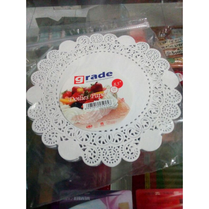 

Dolies paper renda bulat @ecer 10 lembar/kertas bulat renda alas kue,