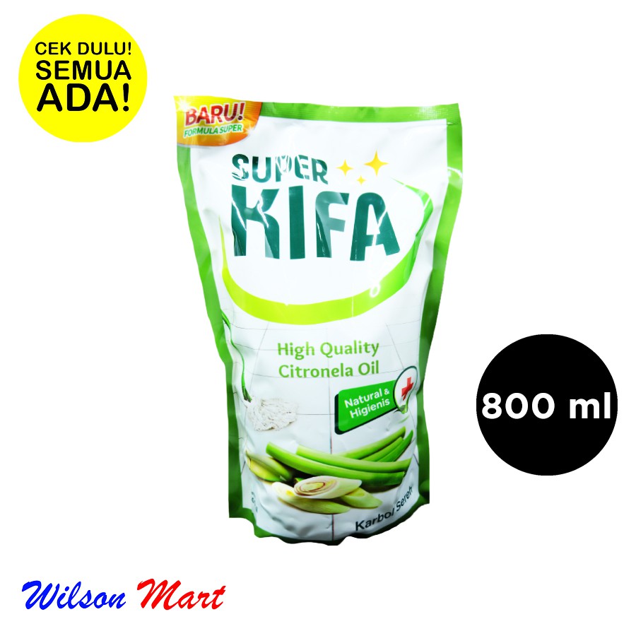 SUPER KIFA KARBOL SEREH 800 ML REFILL