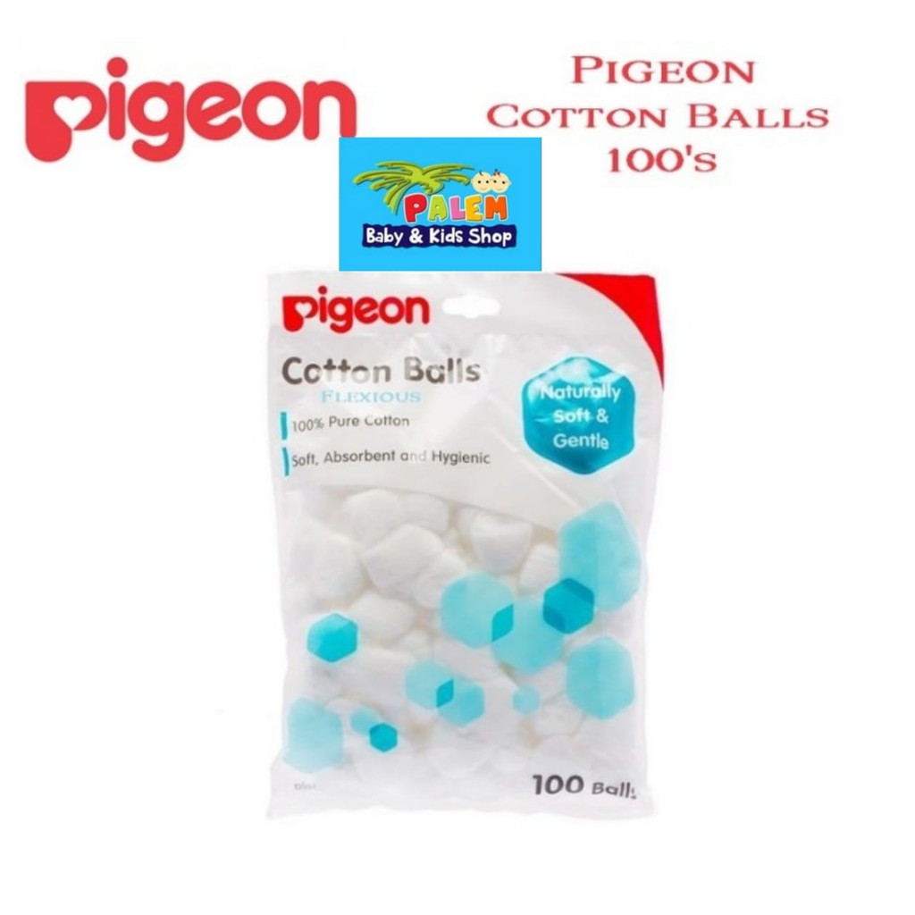 PIGEON Cotton Balls Bola/ Kapas bulat Bayi Isi 100pcs 8942