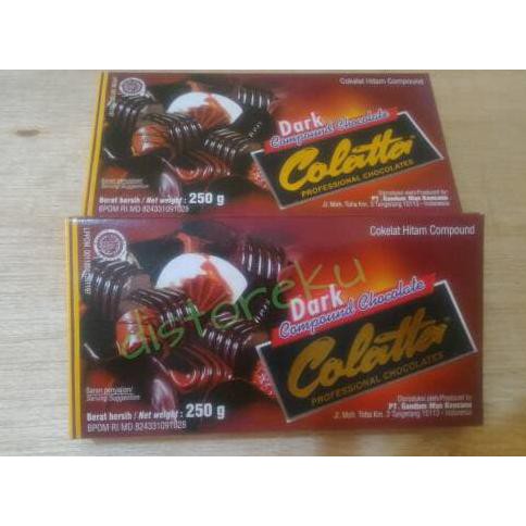 

Toko-Bahan-Kue- Dark Colatta Compound Chocolate 250Gr -Terlengkap-Termurah-Dijamin.