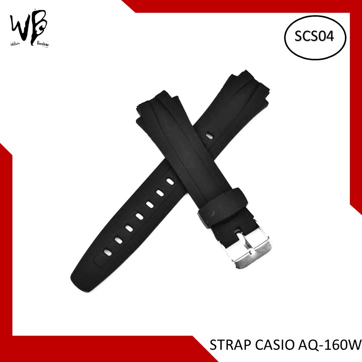 Strap watch jam casio Aq-160w Casio Aq-160w casio Rubber