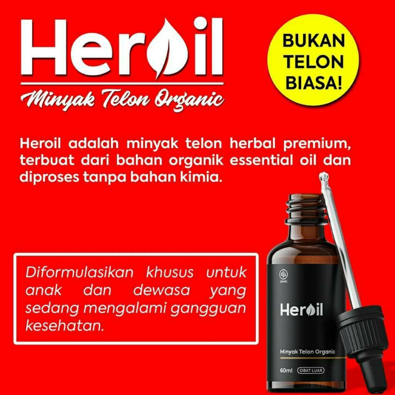 Minyak telon heroil organik premium 60ml