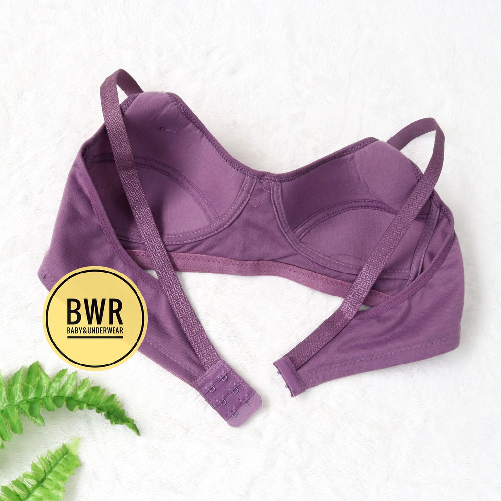 Bra Shahnaz Polos Art. 6808 | Bh Wanita Dewasa Tanpa Busa Kait 2 - Bwr