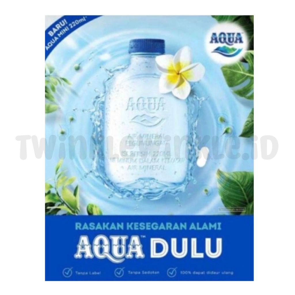 AQUA BOTOL MINI 220 ML [LIMITED EDITION] KEMASAN BARU