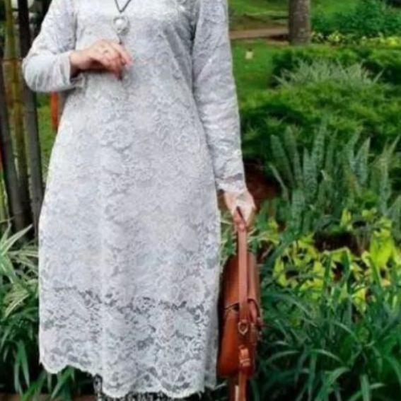 ☜ Atasan kebaya brokat tunik jumbo / kebaya tunik hitam /kebaya tunik navy /kebaya brokat ♪