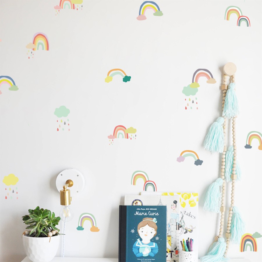 The Storage Shoppe - Wall Sticker / Stiker Dinding / Stiker Dekorasi Rumah COLORFUL RAINBOW