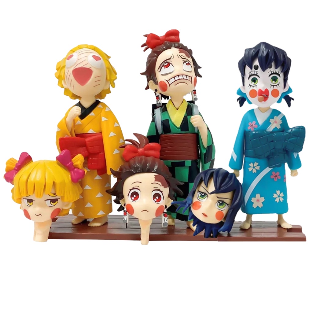 Action Figure Kimetsu No Yaiba Demon Slayer : Yuukaku-Hen Tanjiro Zenitsu Inosuke Girl Ugly Geisha