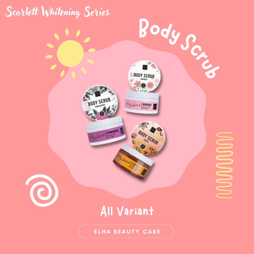 BODY SCRUB SCARLETT ROMANSA /POMEGRANTE - SCARLETT ROMANSA & POMEGRANTE LULUR SCRUB