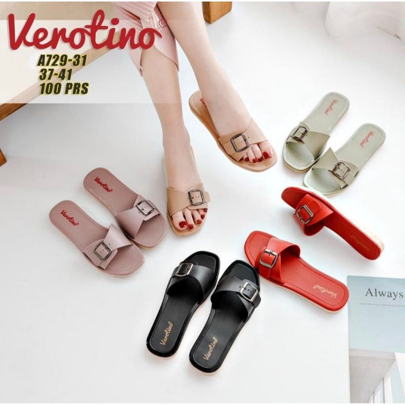 A 729 31 VEROTINO SANDAL WANITA JELLY MOTIF GESPER