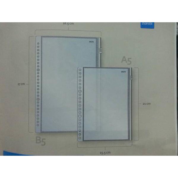 

Multiholes Zip Pocket A5