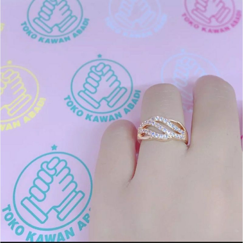 cincin permata baris