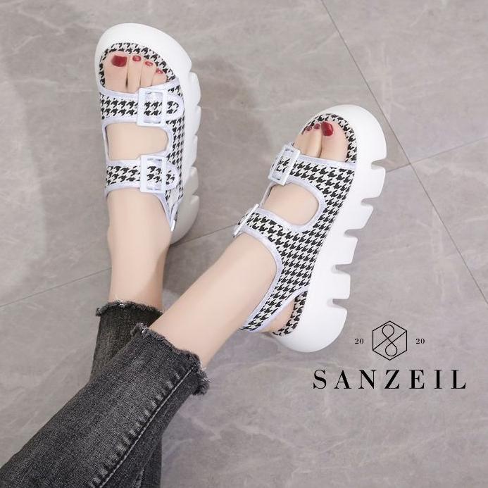 Hot Sale AGI2106 2Strap Square Motif Sandals
