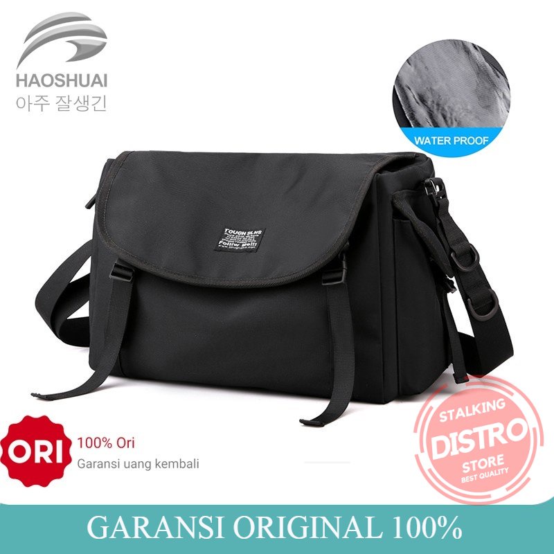 Tas Selempang Pria HAOSHUAI 8805 Tas Selempang Wanita Tas Ransel Pria Waterproof Tas Laptop Pria