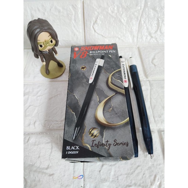 

12PCS!! Ballpoint pen Snowman V8/pena ballpoint snowman V-8/pulpen V8 snowman/pena cetek/pulpen cetek snowman