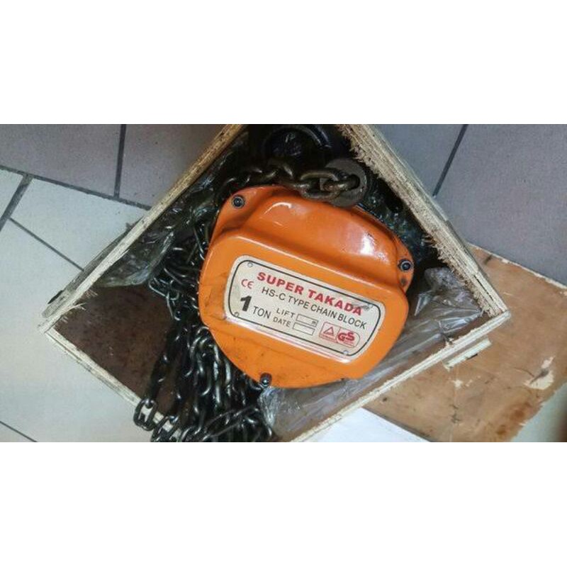 CHAIN BLOCK SUPER TAKADA 1 TON X 3 Meter