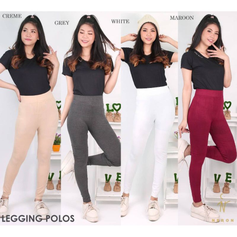 LEGGING POLOS PANJANG PREMIUM  /  LEGGING POLOS