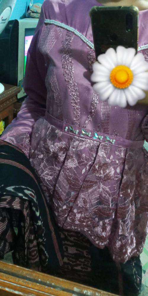 Maura Couple - Sania Ruffle Batik Couple Ori Ndoro Jowi Dnt Set Couple Aleena Purple // Ar Grosir