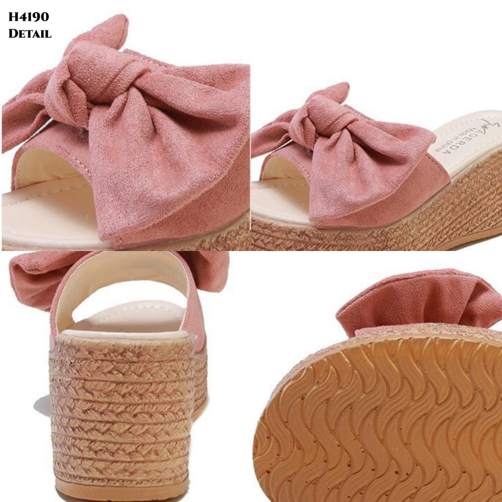 PRF RESTOCK SANDAL WEDGES RIBBON H4190