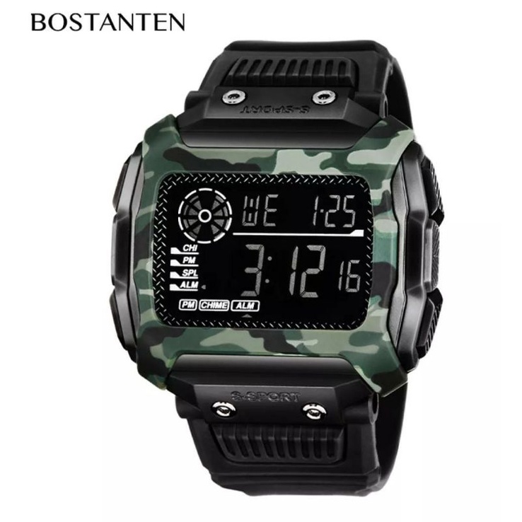 JAM TANGAN_BOS_TANTEN JAM TANGAN ARMY MILITER TAHAN AIR 50M JAM TANGAN DIGITAL WARNA LORENG