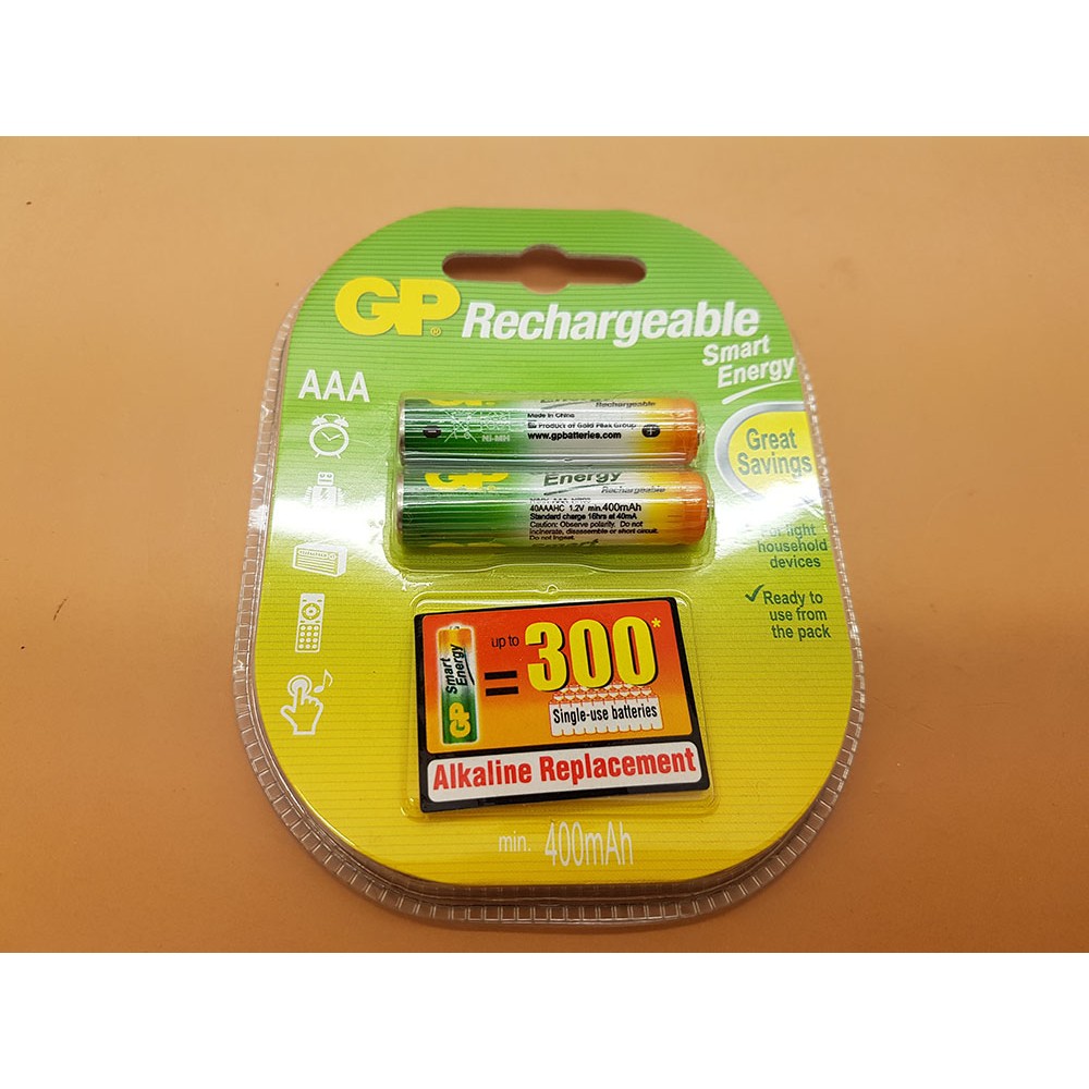 Baterai GP AAA 400mAh / Battery GP Rechargeable 400 mAh