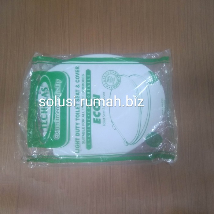 TUTUP CLOSET PUTIH ECON WHITE TECHPLAST SEAT COVER CLOSED DUDUK