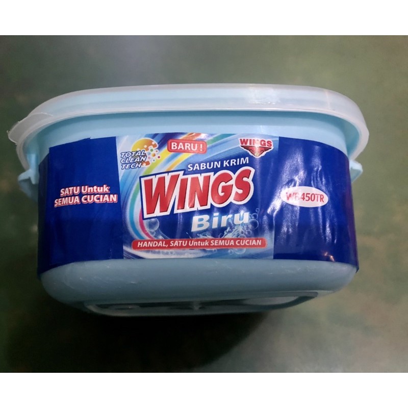 WINGS Biru Sabun Krim WB450TR cepuk 400 gr