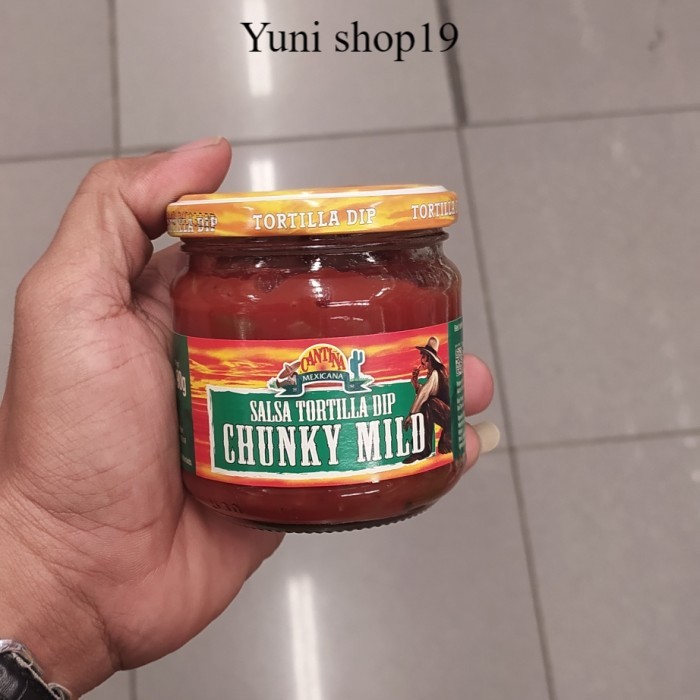 

cantina salsa tortilla chunky mild - bumbu saus tortilla 190g
