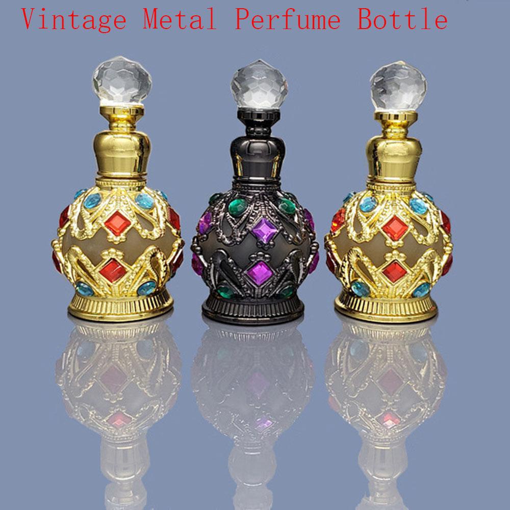 Agustinina Botol Kosong Fashion Kualitas Tinggi Gaya Arab Gaya Timur Tengah Vintage Botol Parfum