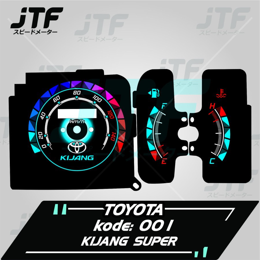 SPEEDOMETER CUSTOM KIJANG SUPER - JTF SPEEDGLOW