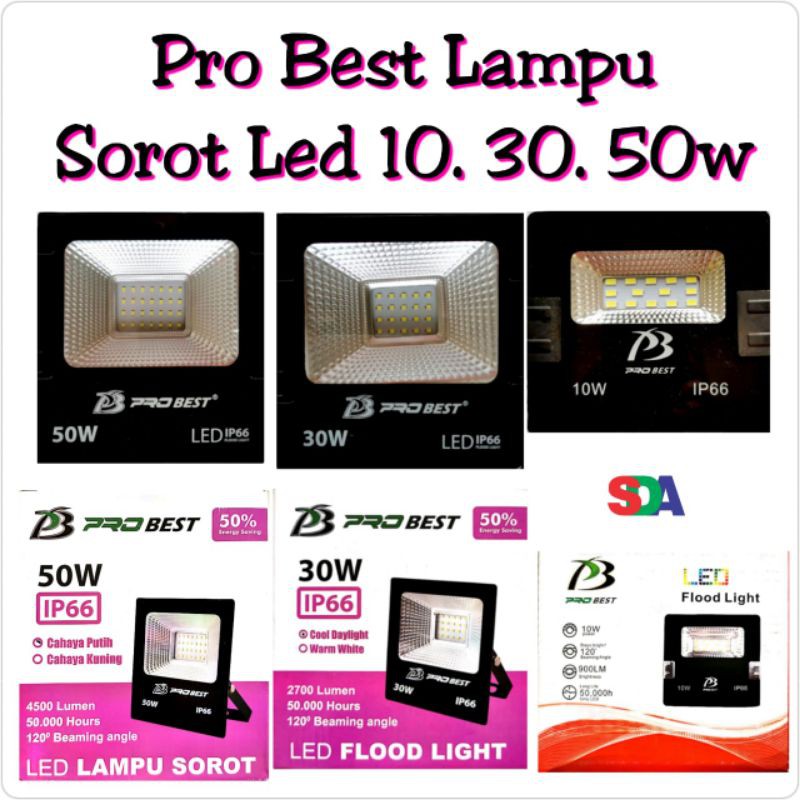 Lampu Sorot Outdoor Probest LED