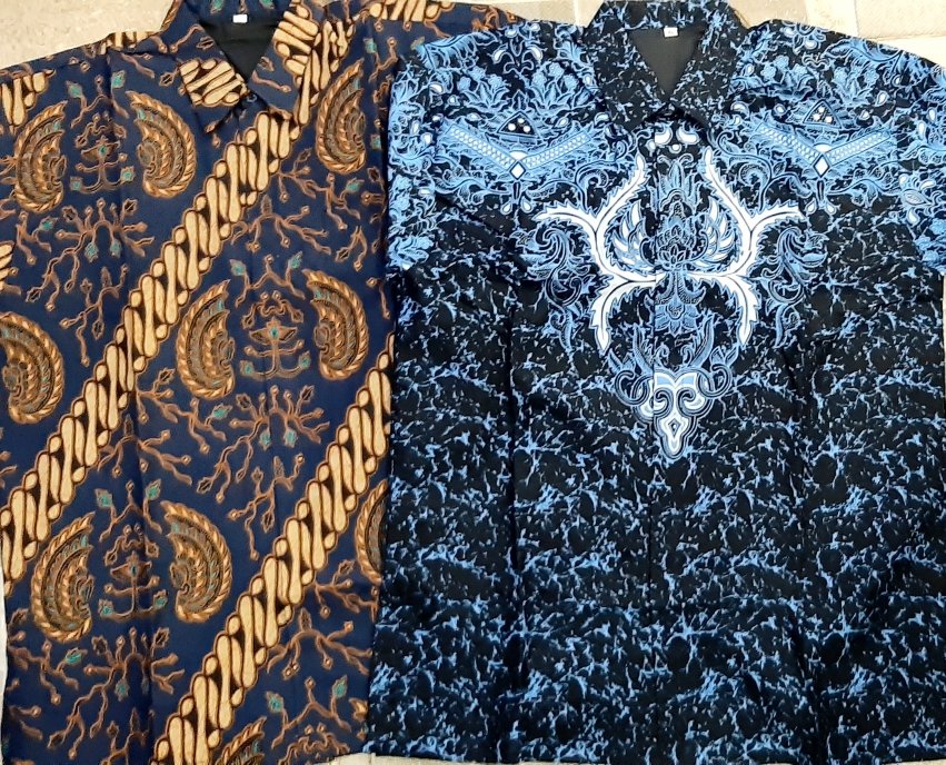 Parang Jodo Biru Kemeja Batik Pria Full Furing Bahan Katun Halus Baturaden