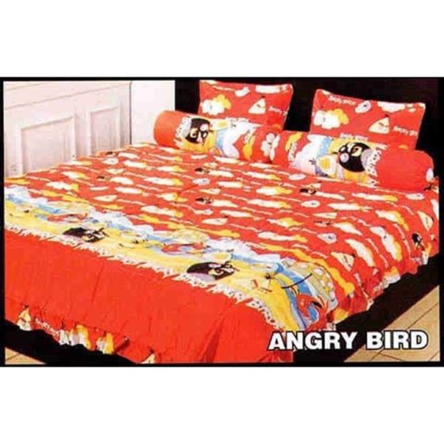 01552 seprai angrybirds merk  cassamia 160x200cm Shopee 