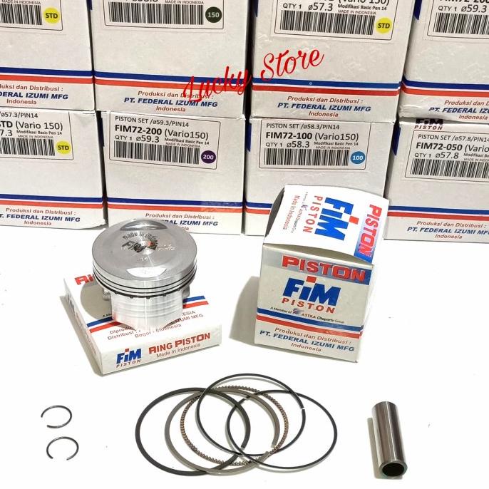 COD ORIGINAL Piston Kit FIM 72 PIN 14 Honda Vario 150//PCX New ORIGINAL FIM - 200 ( 59,3 mm )
