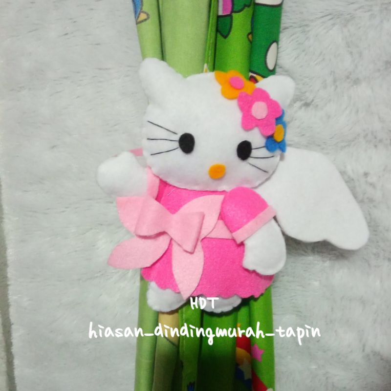 Tapin.store_id ❤ 1 PCS IKAT GORDEN//TALI IKAT GORDEN BENTUK HELLO KITTY ANGEL , ikat gorden cantik ,