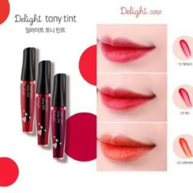 Красный тинт. Тинт Tony Moly. Tony Moly Delight Tony Tint 9ml. Тинт для губ Delight Tony Tint. Тинт для губ Tony Moly.