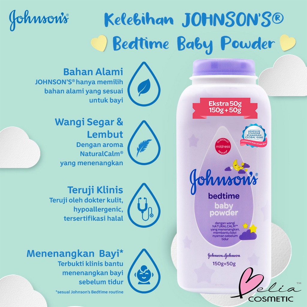 ❤ BELIA ❤ JOHNSON'S BABY Powder | Bedak Bayi | BPOM