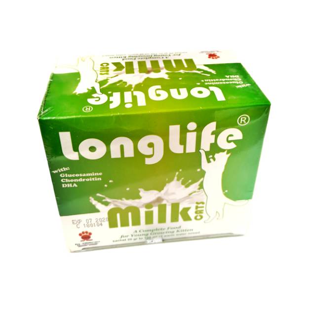 LONGLIFE MILK KITTEN @ 1 box hijau / raid all / susu anak kucing / pet / hewan