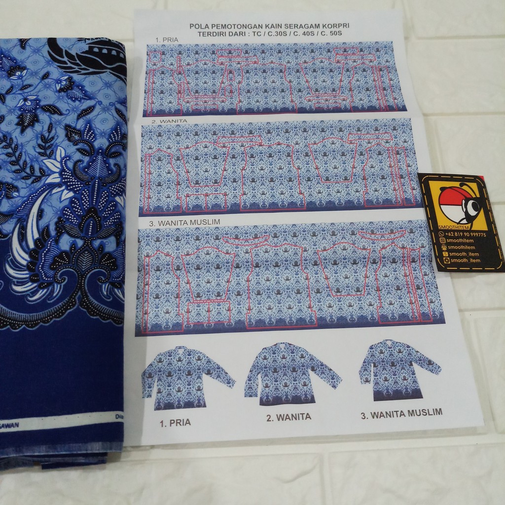 BAHAN BAJU KORPI C40 BAHAN PREMIUM BAHAN BATIK GURU SEKOLAH DINAS