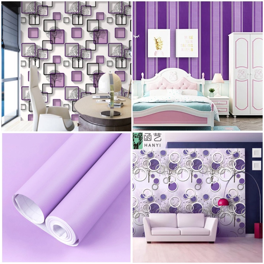 Wallpaper 3d Wallpaper Dinding Wallpaper Ruang Tamu Kamar Tidur Aesthetic Wallpaper Stiker 3d Lensa Pink Motif - BW