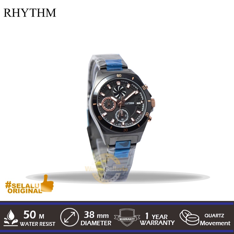 Jam Tangan Analog Man RHYTHM S1405S05 Original Murah