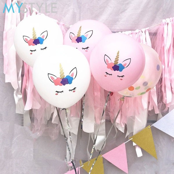 BALON LATEX UNICORN SATUAN BALON LITTLE PONY MURAH HAPPY BIRTHDAY