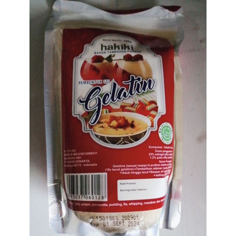 Jual Gelatin halal MUI Hakiki. gelatin 100g Shopee Indonesia