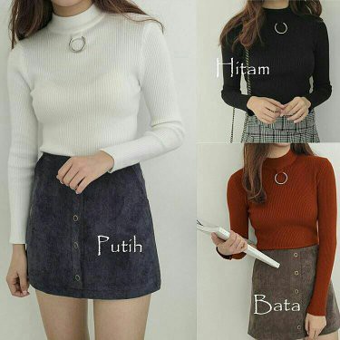 RING KNIT SWEATER | sweater ring | sweater rajut | baju rajut | rajut korea |grosir sweater