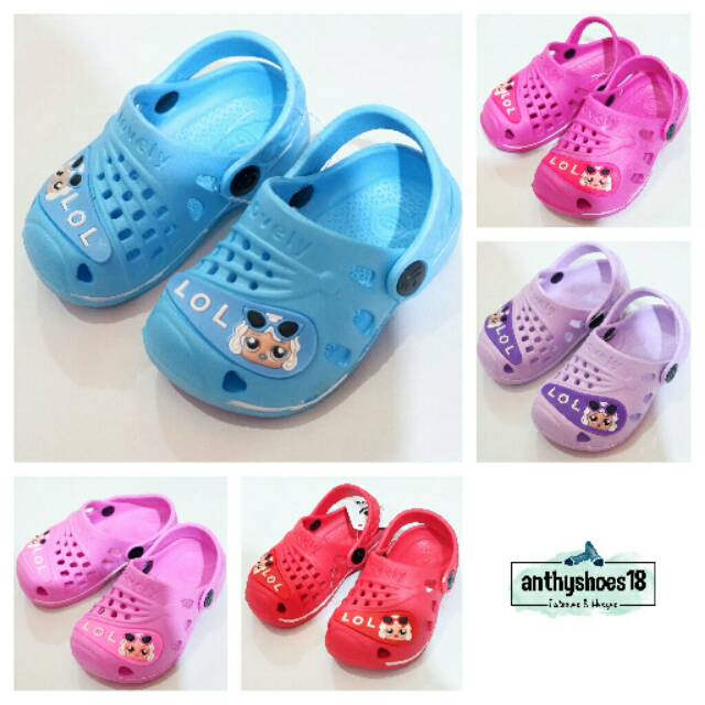 Sandal Baim Karet Anak Perempuan DULUX 255 LOL Size 24 - 29