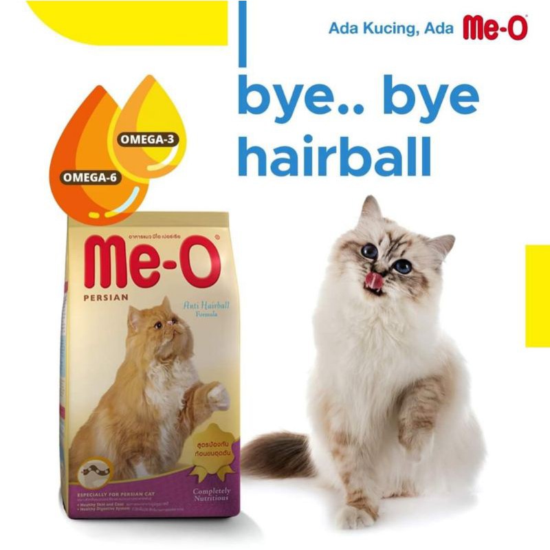 Me-O Fresh Pack 1.1kg Adult Persian Anti Hairball Makanan Kucing Kering Meo 1.1 kg