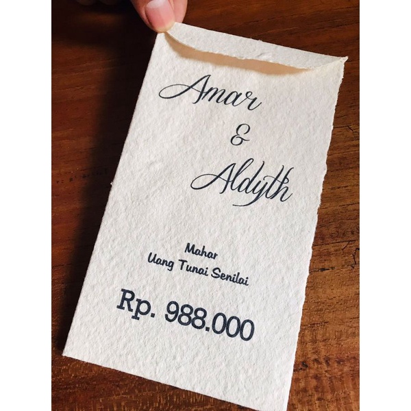 

amplop mahar amplop kado daur ulang custom