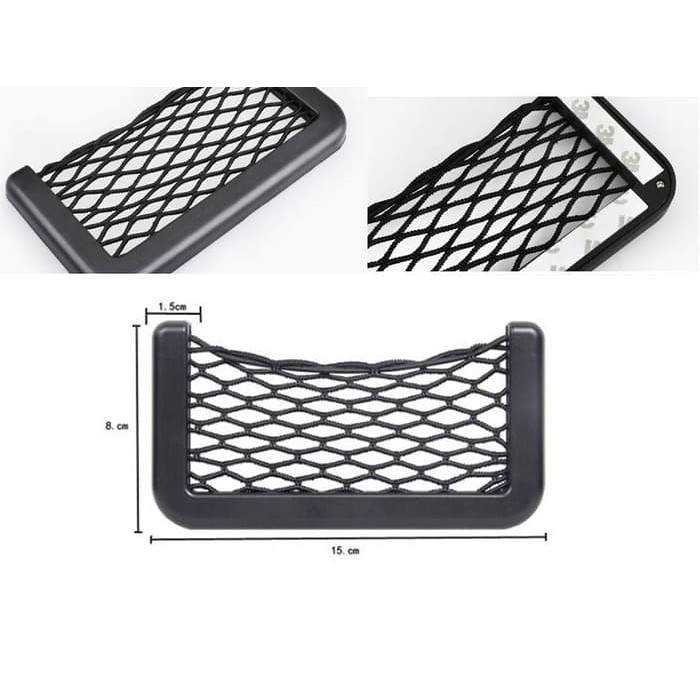 Car Net Pocket SMALL / Jaring Tempat Hp Untuk Mobil / Holder Mobil