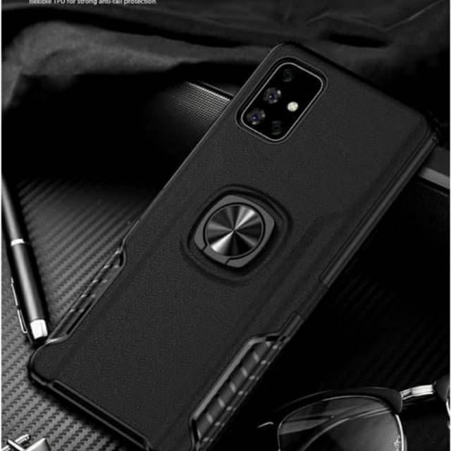 SAMSUNG A31 SOFT CASE HYBRID RING STAND COVER