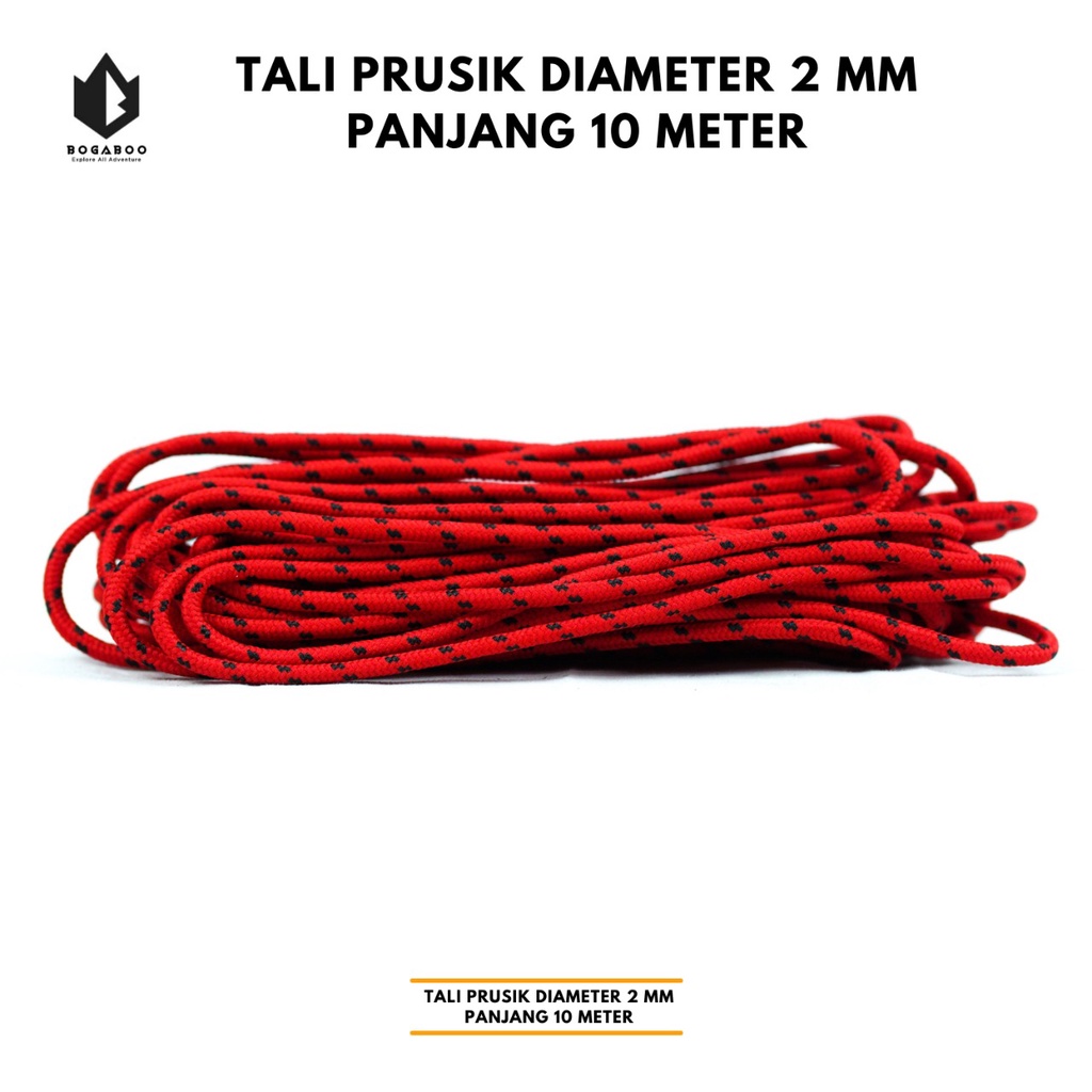 Tali Perusik - Tali Gelang - Tali Tenda - tali prusik untuk tenda - tali paracord - tali flysheet - tali footprint