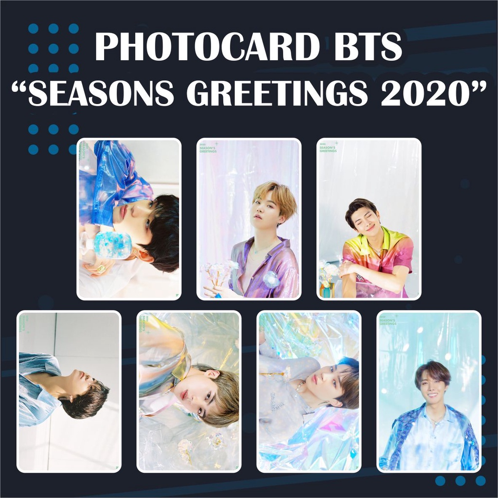 (READY STOCK) PHOTOCARD BTS SEASONS GREETINGS 2020 KPOP MURAH